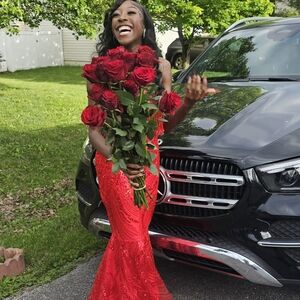 Elegant Red Maxi Dress